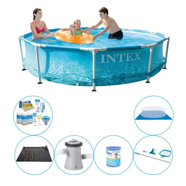 Pooler^Intex Metalramme Rund Strand 305x76 cm - 7 stk - Poolpakke