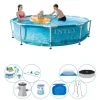 Intex Metalramme Rund Strand 305x76 cm - Deluxe Pool Sæt Pooler