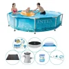 Pooler^Intex Metalramme Rund Strand 305x76 cm - Pool Comfort Pakke