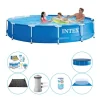 Clearance Intex Metalramme Rund 366x76 cm - Pool plus tilbehør Pooler
