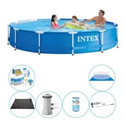 Discount Intex Metalramme Rund 366x76 cm - 7 stk - Pool Deal Pooler