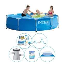 Pooler^Intex Metalramme Rund 305x76 cm - 6 stk - Pool med tilbehør