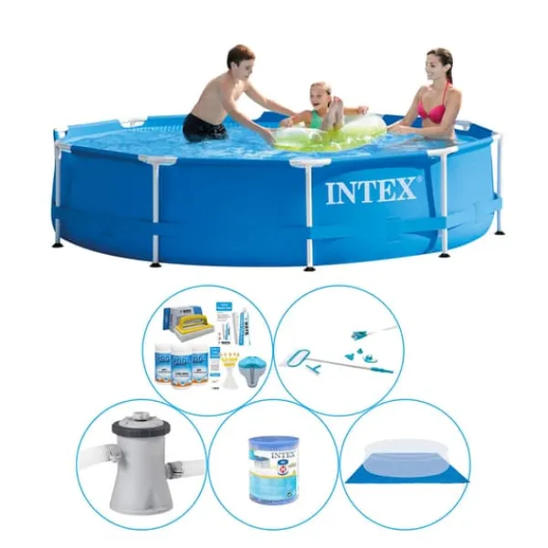 Pooler^Intex Metalramme Rund 305x76 cm - 6 stk - Pool med tilbehør