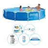 Clearance Intex Metalramme Rund 366x76 cm - 6 stk - Pool combo tilbud Pooler