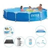 New Intex Metalramme Rund 366x76 cm - 7 stk - Poolsæt Pooler