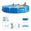 Pooler^Intex Metalramme Svømmebassin - 366x76 cm - Fordelsæt