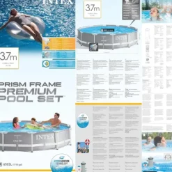 Pooler^INTEX Prism Frame Premium poolsæt 366x76 cm