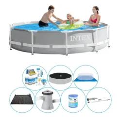 Best Intex Prisme Ramme Rund 305x76 cm - Pool Super Sæt Pooler