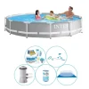Pooler^Intex Prisme Ramme Rund 366x76 cm - 6 stk - Pool med tilbehør