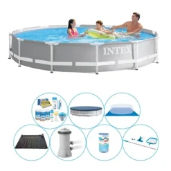 Pooler^Intex Prisme Ramme Rund 366x76 cm - Pool Pack