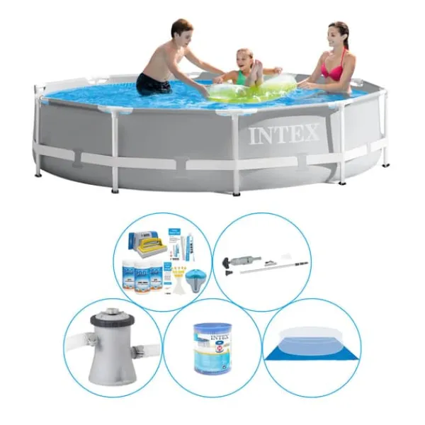 Intex Prisme Ramme Rund 305x76 cm - 6 stk - Pool med tilbehør Pooler