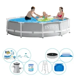 Sale Intex Prisme Ramme Rund 305x76 cm - Deluxe Pool Deal Pooler