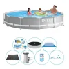 Pooler^Intex Prisme Ramme Rund 366x76 cm - Alt i 1 poolsæt