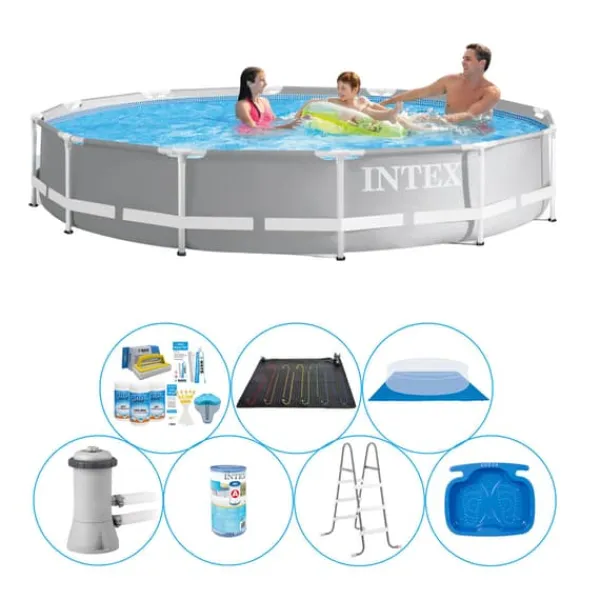 Pooler^Intex Prisme Ramme Rund 366x76 cm - 8 stk - Pool Super Deal