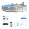 Pooler^Intex Prisme Ramme Rund 366x76 cm - 7 stk - Pool Deal