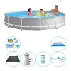 Outlet Intex Prisme Ramme Rund 366x76 cm - 7 stk - Poolpakke Pooler