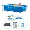 Intex ramme pool rektangulær 260x160x65 cm - 6 styk - Pool plus tilbehør Pooler