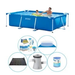 Intex ramme pool rektangulær 260x160x65 cm - 6 styk - Pool plus tilbehør Pooler
