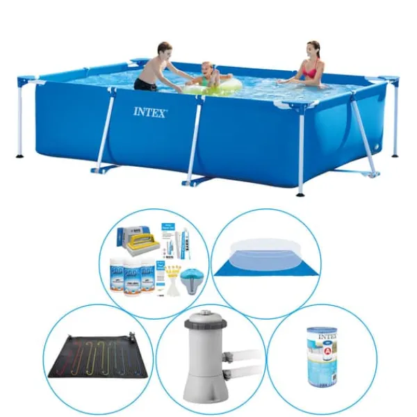 Sale Intex ramme pool rektangulær 300x200x75 cm - 6 styk - Pool plus tilbehør Pooler