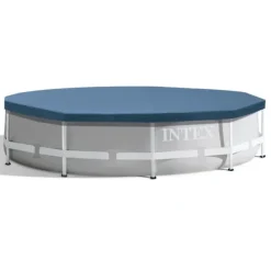 Best Intex Round Frame Swimming Pool - 305 x 76 cm - Blå - Inklusive Tilbehør CB15 Pooler