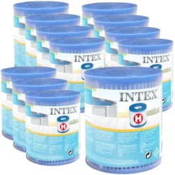Best Intex Round Frame Swimming Pool - 305 x 76 cm - Blå - Inklusive Tilbehør CB15 Pooler