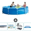 Clearance Intex Round Frame Swimming Pool - 305 x 76 cm - Blå - Inkluderet tilbehør CB59 Pooler