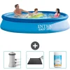 Sale Intex rund oppustelig let sæt swimmingpool - 366 x 76 cm - Blå - Inkluderet tilbehør CB80 Pooler