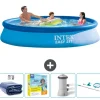 Hot Intex rund oppustelig let sæt swimmingpool - 366 x 76 cm - Blå - Inkluderet tilbehør CB14 Pooler