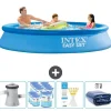 Discount Intex rund oppustelig let sæt swimmingpool - 305 x 61 cm - Blå - Inklusive Tilbehør CB86 Pooler
