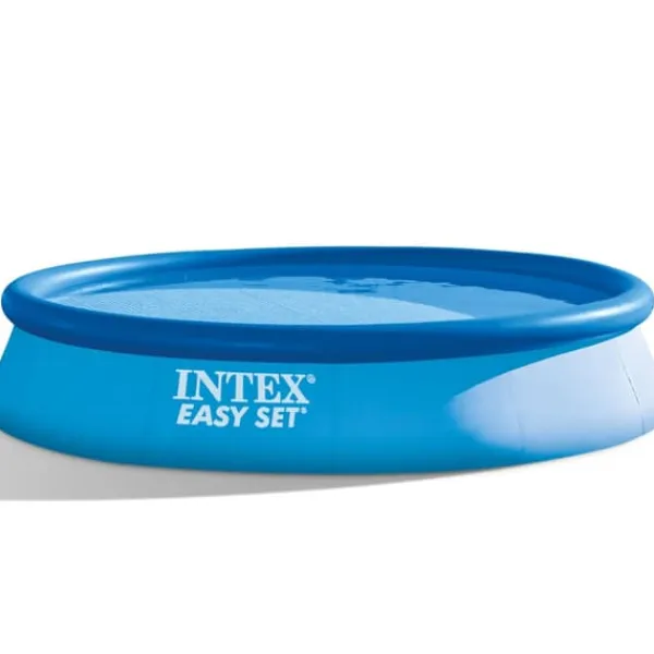 Best Intex rund oppustelig let sæt swimmingpool - 396 x 84 cm - Blå - Inklusive Tilbehør CB22 Pooler