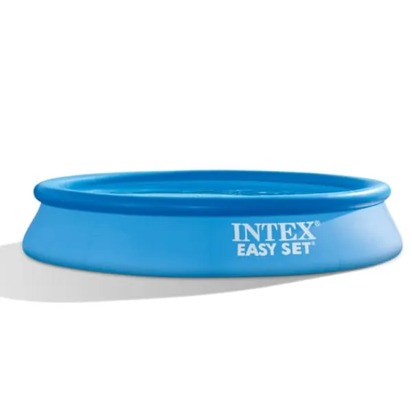 Hot Intex rund oppustelig let sæt swimmingpool - 305 x 61 cm - blå - inkluderet tilbehør CB62 Pooler