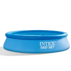 Pooler^Intex rund oppustelig let sæt swimmingpool - 244 x 61 cm - blå - inkluderet tilbehør CB61