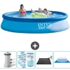 Discount Intex rund oppustelig let sæt swimmingpool - 396 x 84 cm - Blå - Inklusive Tilbehør CB91 Pooler
