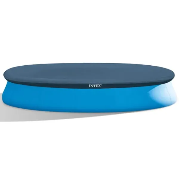 Pooler^Intex rund oppustelig let sæt swimmingpool - 457 x 84 cm - Blå - Inklusive Tilbehør CB21