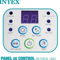 Pool- & Spatilbehør^Intex Saltchlorinator Til Pools Op Til 17 M³ Hvid