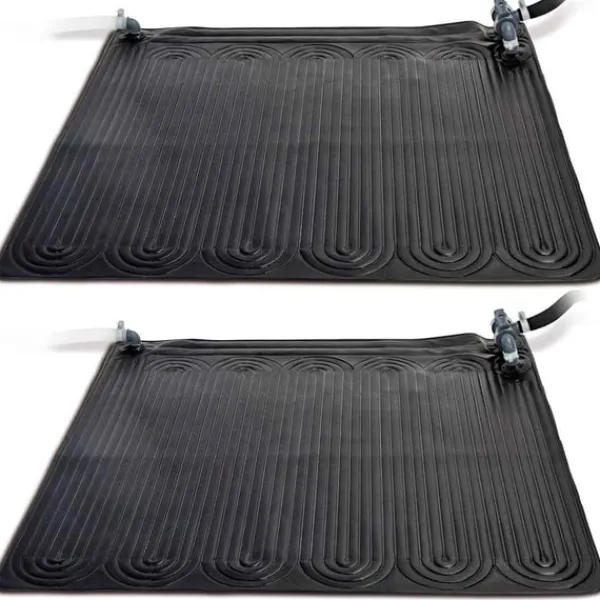 Pool- & Spatilbehør^INTEX solvarmere til pool 2 stk. 1,2x1,2 m PVC sort 28685