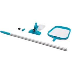 Pooler^Intex svømmebassin med rund prismeramme - 366 x 76 cm - Grå - Inkluderet tilbehør CB82