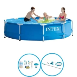 New Intex Svømmebassin Metalramme 305x76 cm - Svømmebassinsæt Pooler
