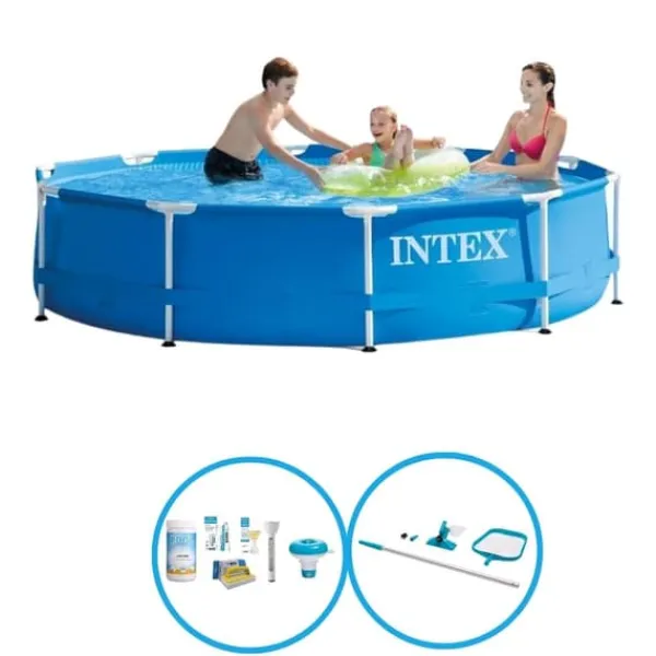 New Intex Svømmebassin Metalramme 305x76 cm - Svømmebassinsæt Pooler