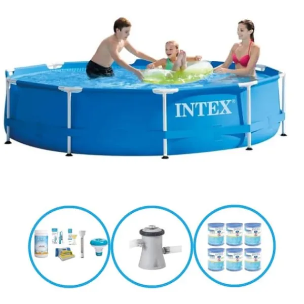 Intex Svømmebassin Metalramme - Svømmebassinbundt - 305x76 cm Pooler