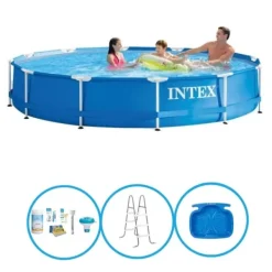 Online Intex Svømmebassin Metalramme 366x76 cm - Med tilbehør Pooler