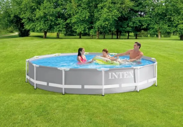 Pooler^Intex Svømmebassin Prisme Stel 366x76 cm - Svømmebassinpakke