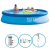 Hot Intex Swimming Pool Easy Set - Svømmebassin sæt - 396x84 cm Pooler