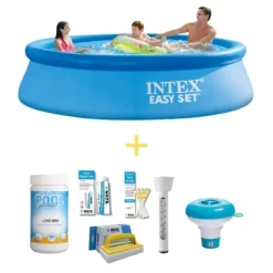 Hot Intex swimmingpool - Nemt sæt - 305 x 76 cm - Inklusiv WAYS vedligeholdelsespakke Pooler