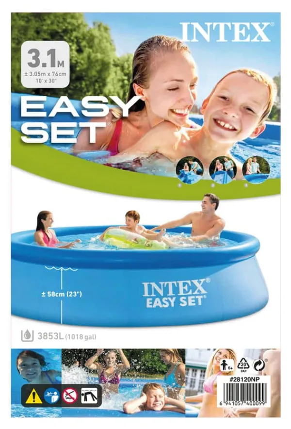 Hot Intex swimmingpool - Nemt sæt - 305 x 76 cm - Inklusiv WAYS vedligeholdelsespakke Pooler