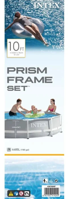 Clearance Intex swimmingpool - Prismeramme - 305 x 76 cm - Inklusiv solsejl Pooler