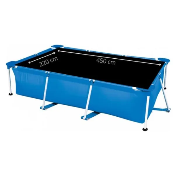 Pooler^Intex swimmingpool - Rammebassin - 450 x 220 x 84 cm - Inklusiv solsejl, filterpumpe og filter