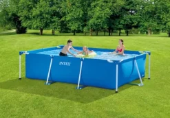 Hot Intex swimmingpool - Rammebassin - 300 x 200 x 75 cm - Inklusiv solsejl Pooler