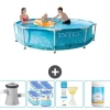 Clearance Intex swimmingpool med rund ramme - 305 x 76 cm - Vandprint - Inklusive Tilbehør CB85 Pooler