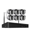 Best IP Kamera System, Høj Opløsning Video, To-Vejs Lyd,8CH og 6stk 3MP kamera, Ingen Sikkerhedsmonitorer & Videokameraer